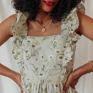 LAST DAY - H&M Wildflower Floral Poplin Dress